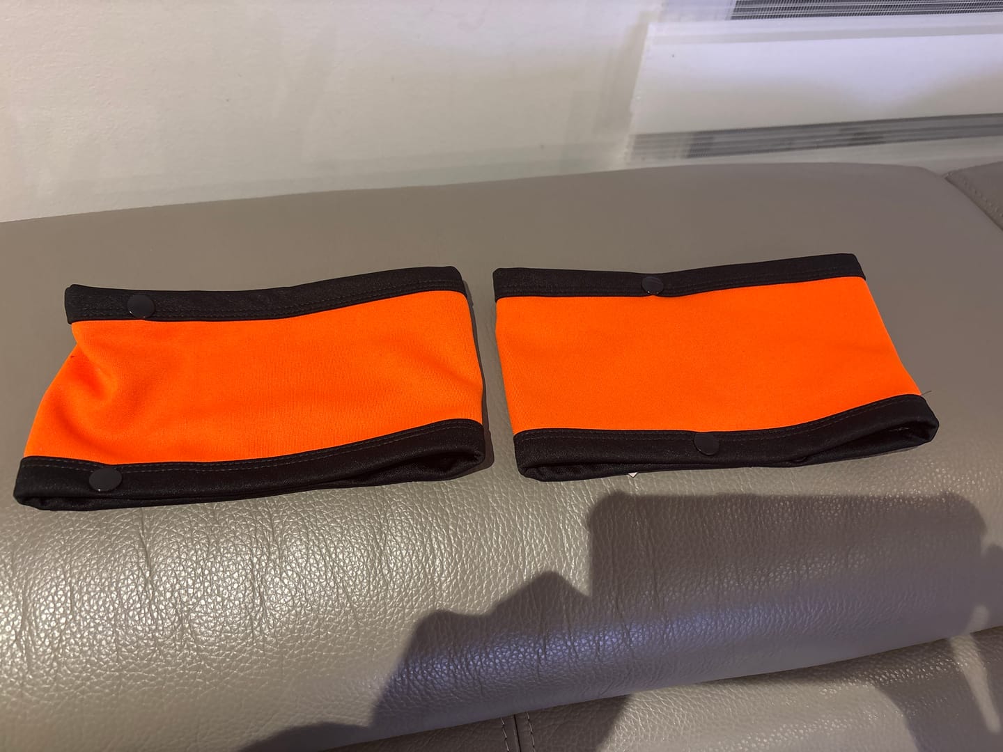 Customer photo review of ZA REFEREE SNAP ON ORANGE OR RED ARM BANDS