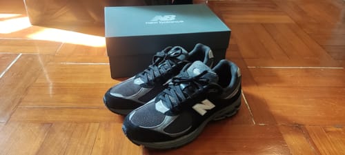 Customer photo review of New Balance 2002R Black Dark Grey White