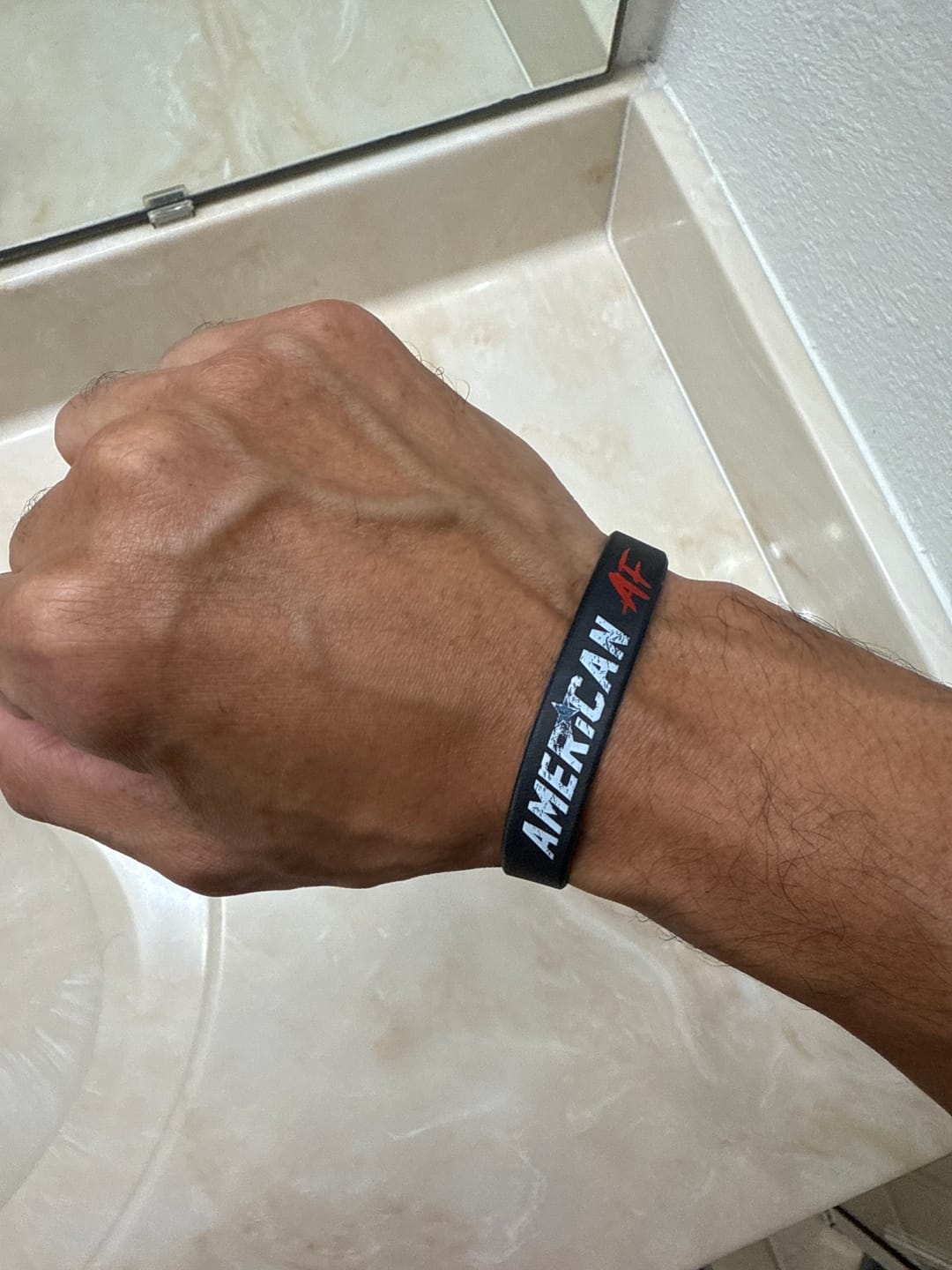 Customer photo review of American AF Wristband