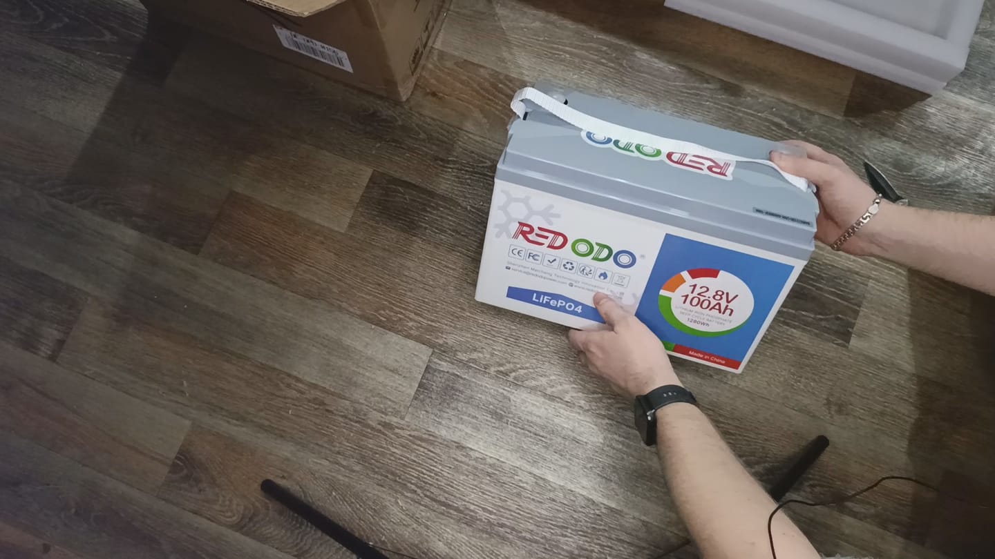 Customer photo review of 【Україна】0% ПДВ - Redodo 12V 100Аh LOW-TEMP LiFePO4 акумулятор глибокого циклу BMS 100A