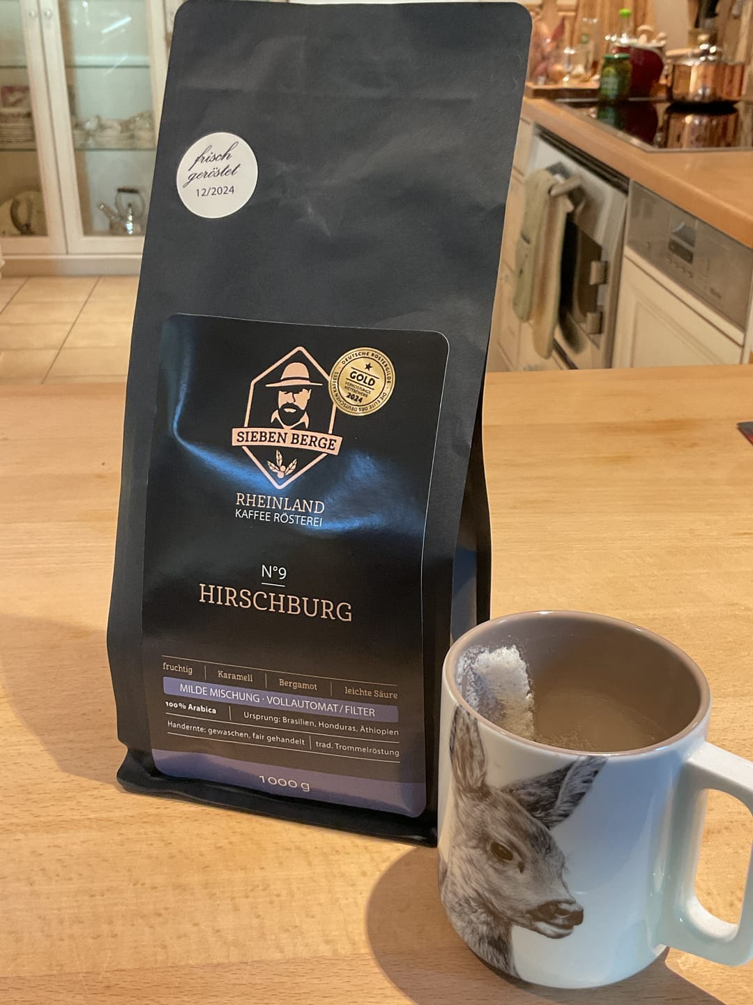 Customer photo review of N°9 Hirschburg Kaffeebohnen               Vollautomaten  I Filter Mischung