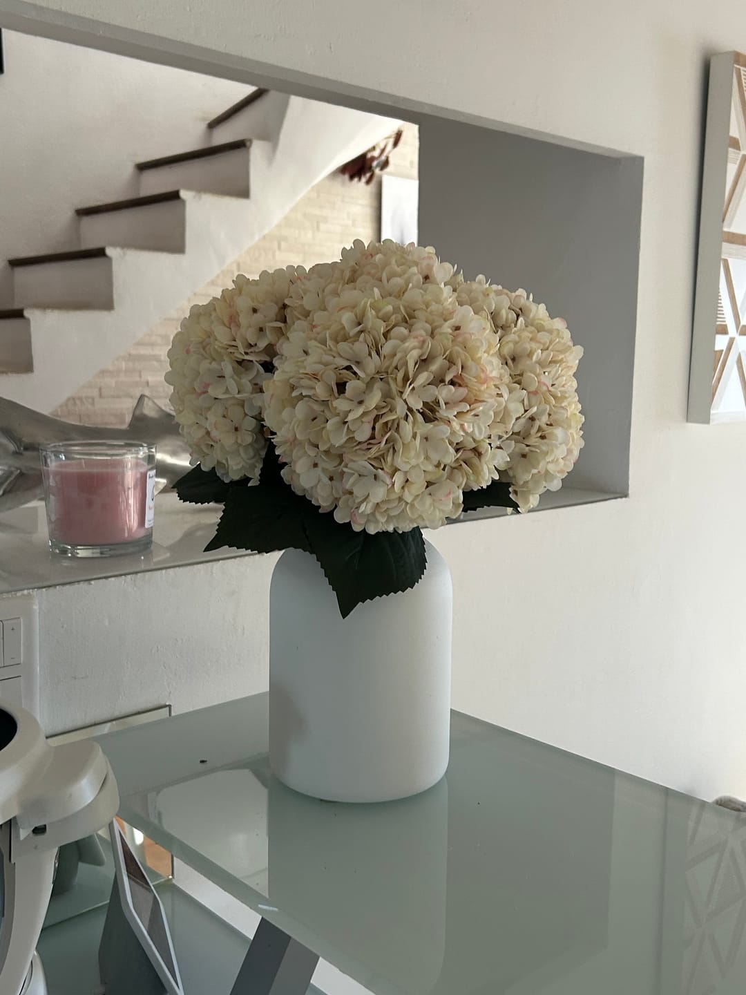 Customer photo review of Grande Hortensia (5 tiges) - Crème