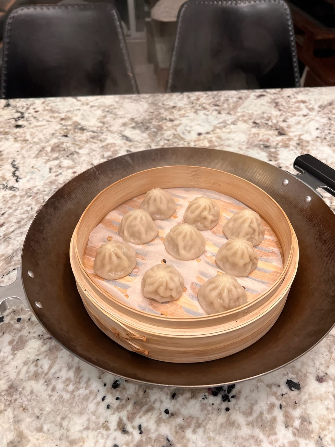 Customer photo review of Pork soup dumplings (aka "xiao long bao") - 24 PC