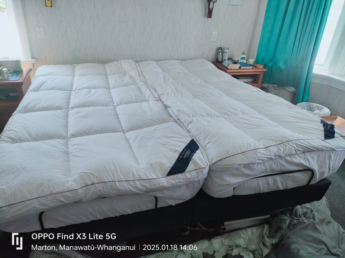 Customer photo review of Muscle Mat Luxury Mattress Topper