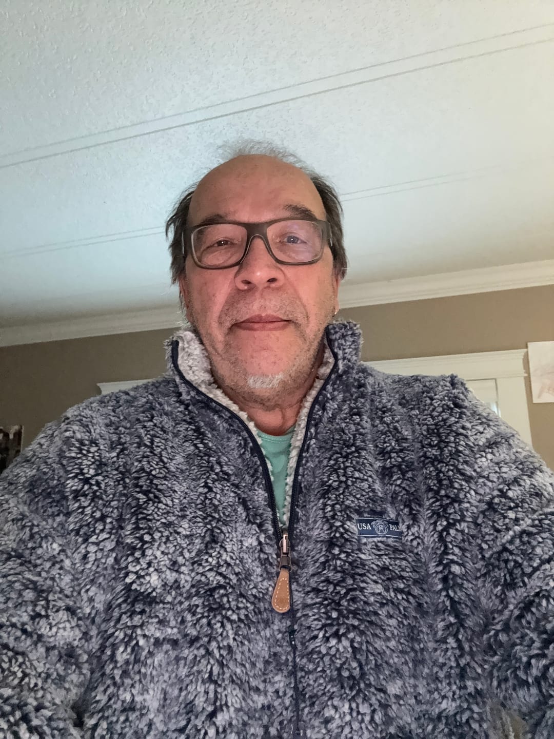 Customer photo review of Reversible Double Sherpa 1/4 Zip