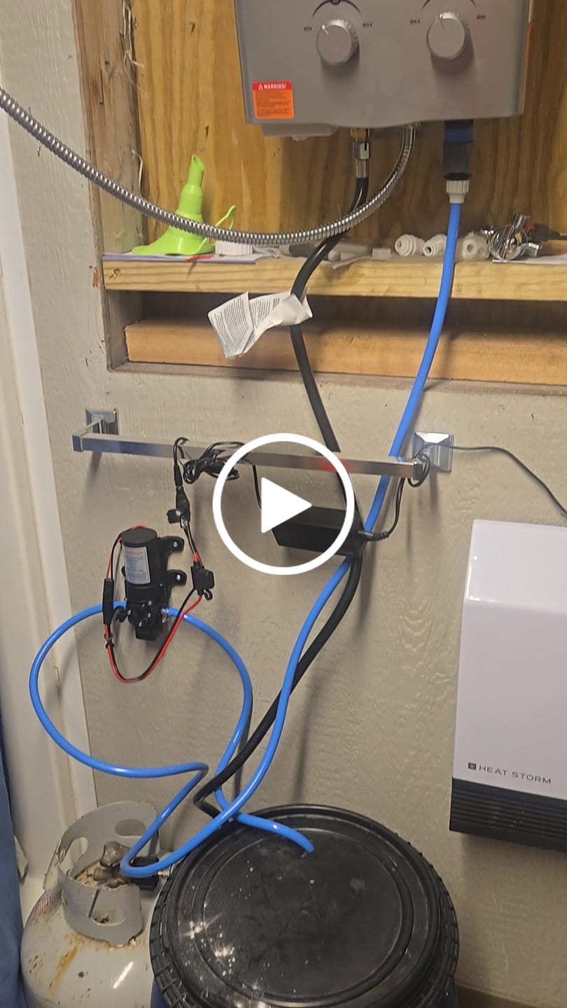 Customer video review of Camplux Propane Off-Grid Portable Water Heater for RV, Trailer & Camper - Silver