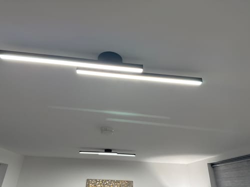 Customer photo review of Long Strip LED Black Flush Mount