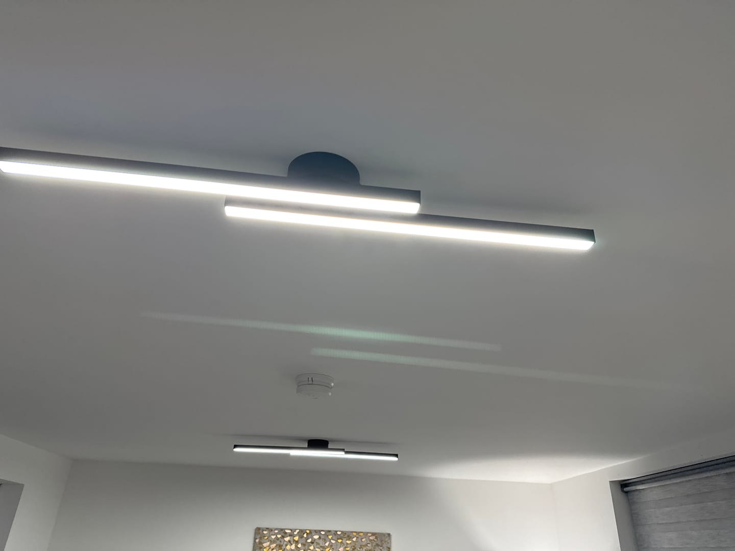 Customer photo review of Long Strip LED Black Flush Mount