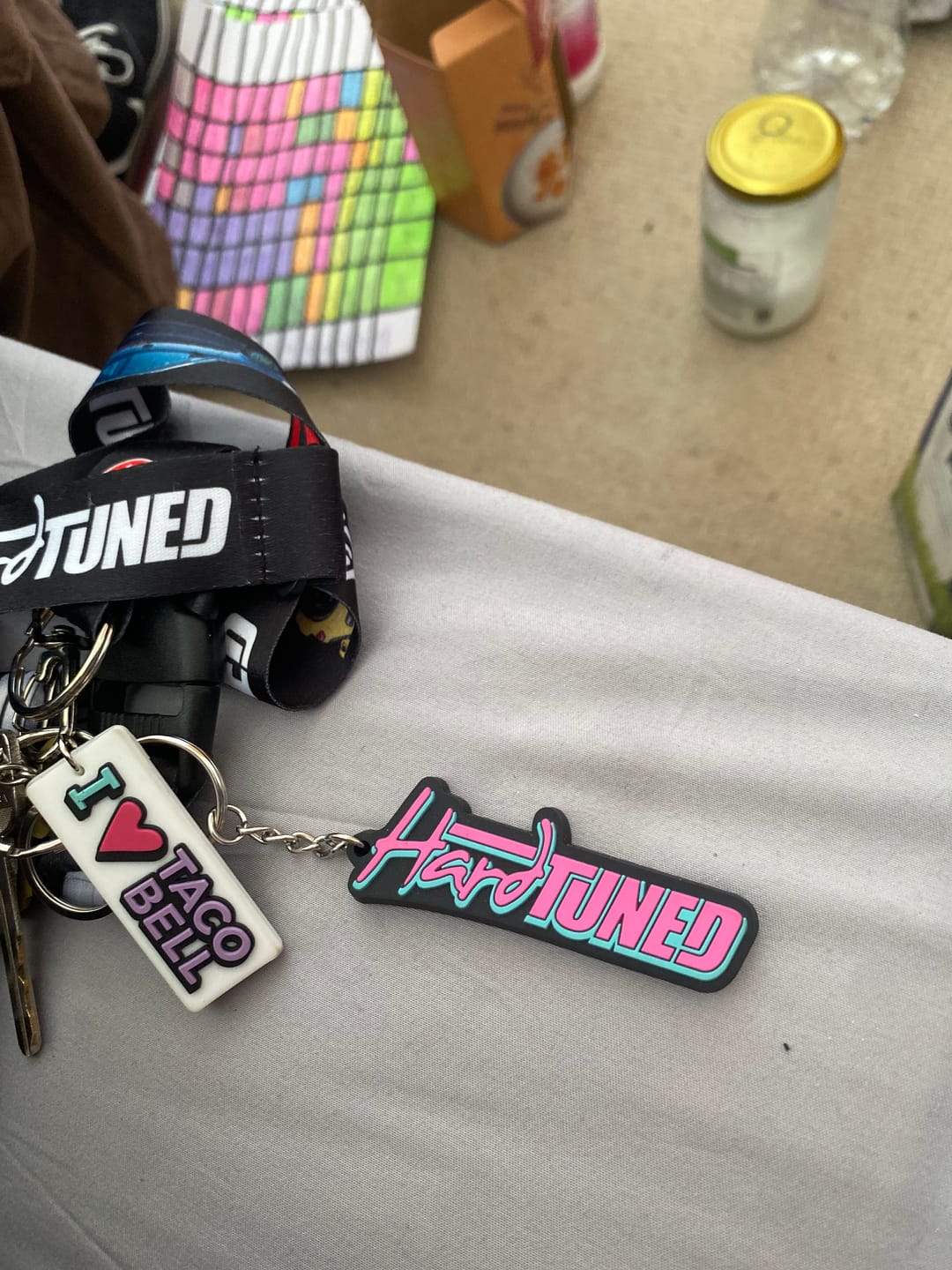 Customer photo review of Pink HardTuned Soft Rubber Key Ring