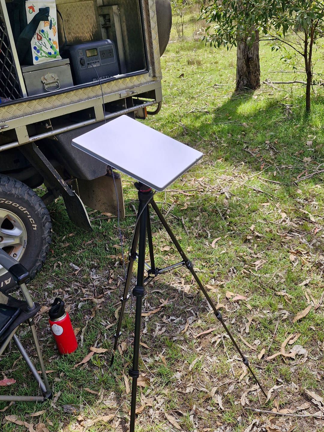 Customer photo review of Starlink Mini Tripod Mount