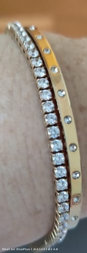 Customer photo review of Luxe Tennis Bracelet