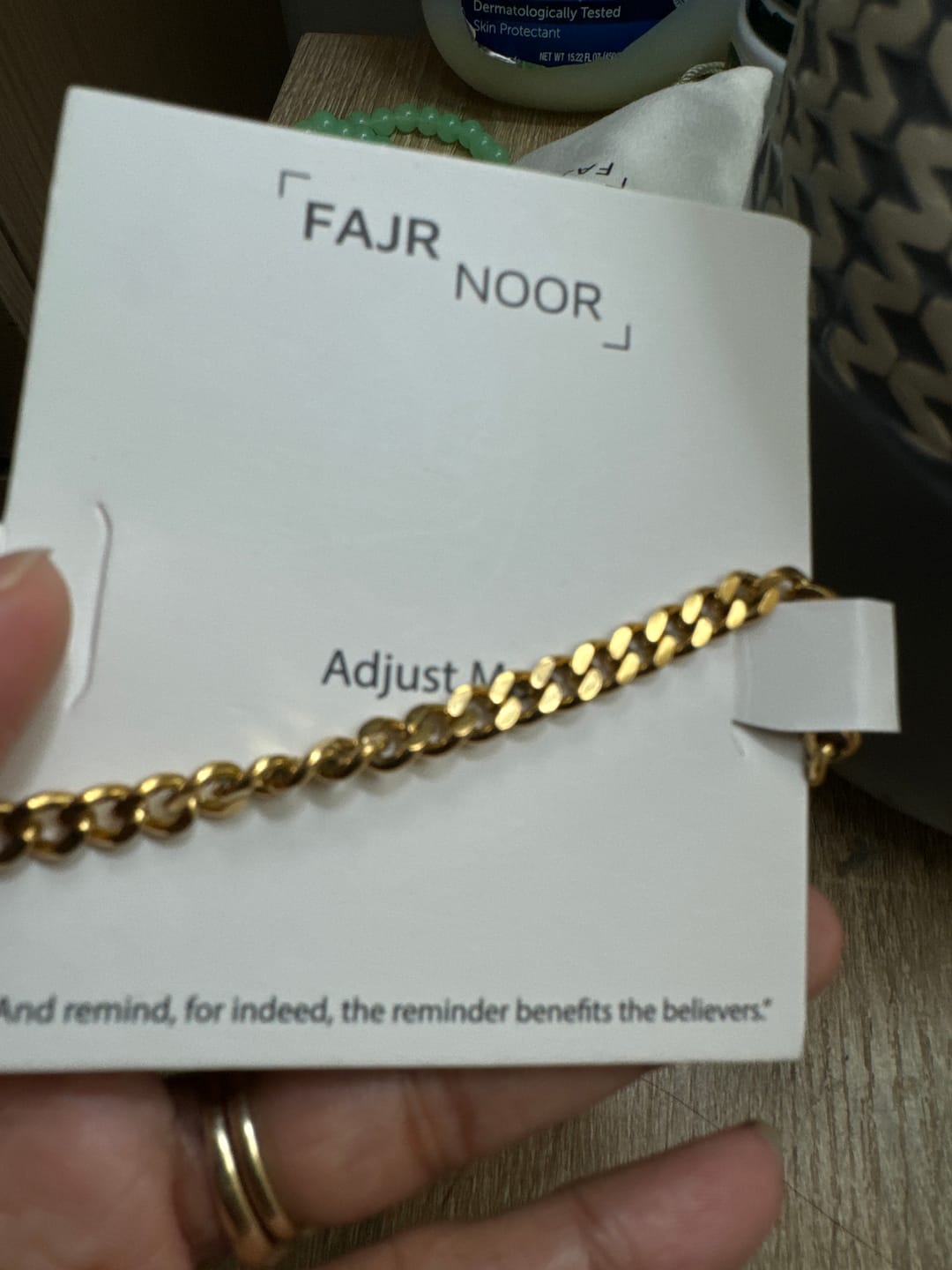 Customer photo review of Sabr Chain Bracelet