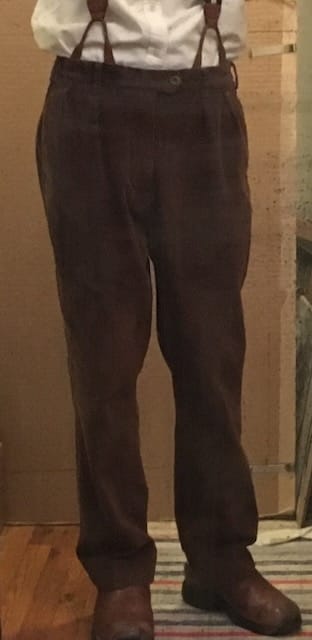 Customer photo review of 12.5 oz 8 Wale Corduroy Trousers - Brown