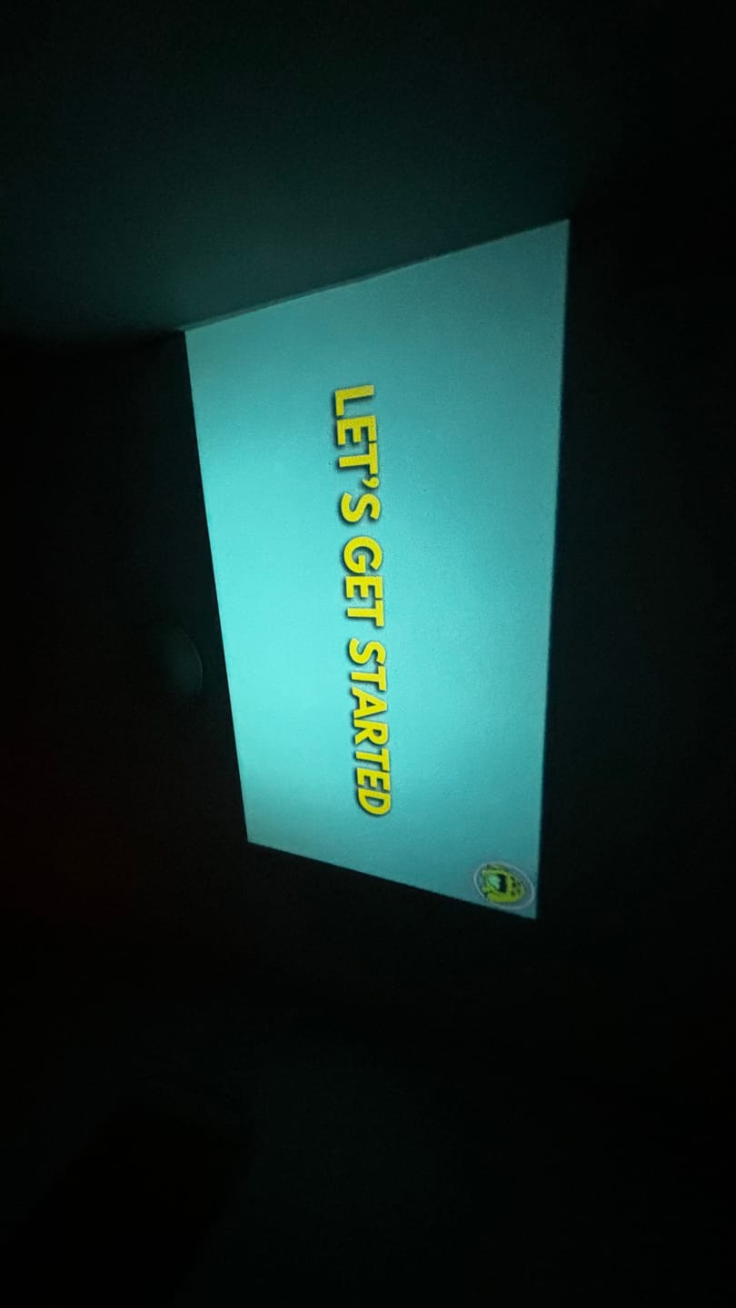 Customer photo review of MovieHub™ Ultra HD Projector + FREE Projector Screen