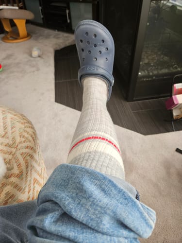 Customer photo review of YoU® Classic Merino Wool Knee High • Travel & Sport 15-20 mmHg Compression