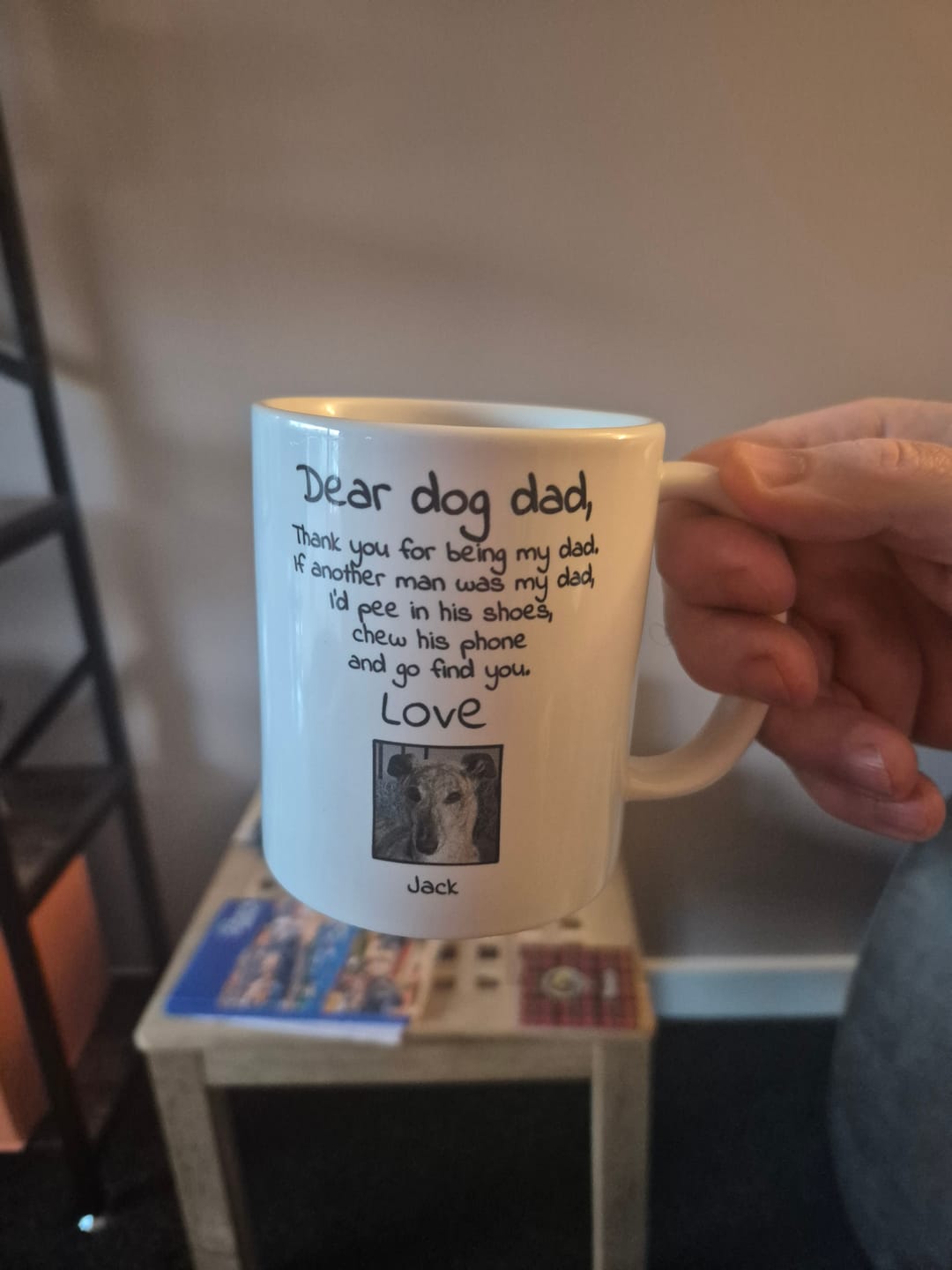 Customer photo review of Dear Dog Parent - Personalised Mug