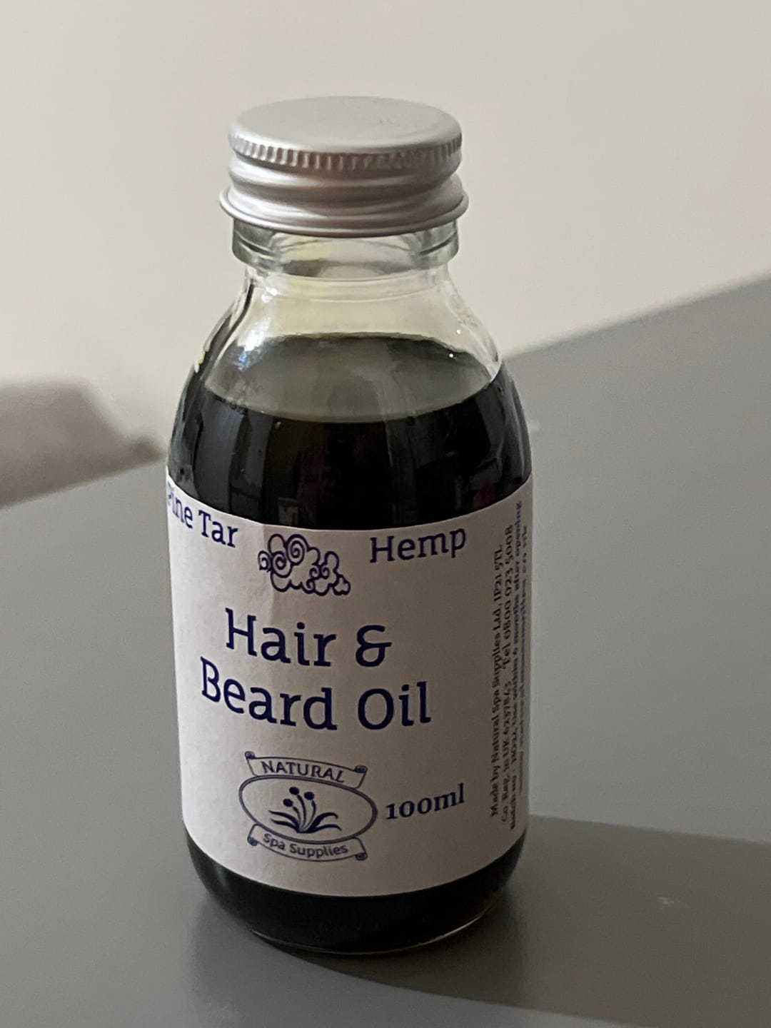 Customer photo review of Pine Tar and Hemp Hair and Beard Oil