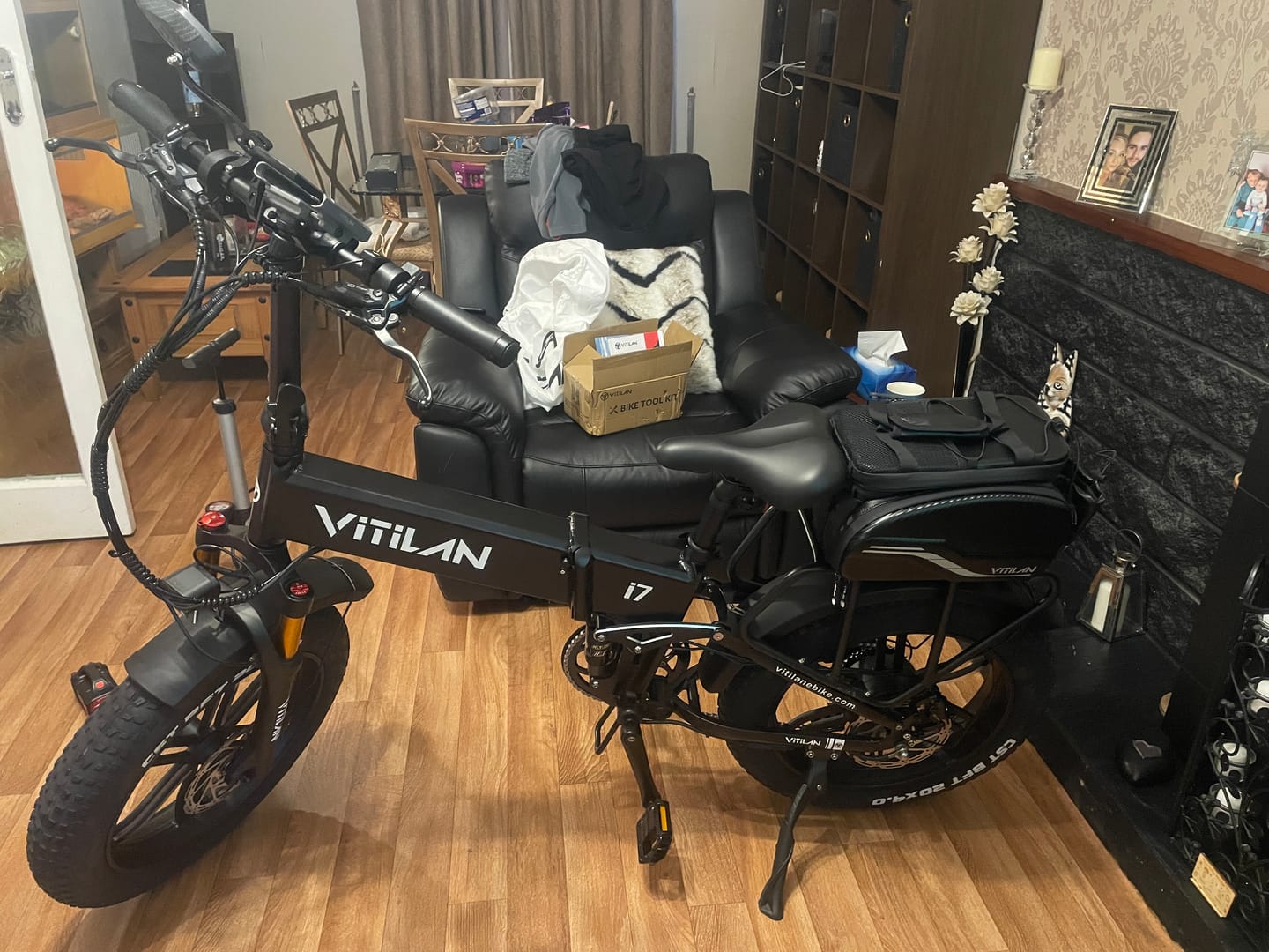 Customer photo review of I7 Pro Folding Full Suspension Electric Bike