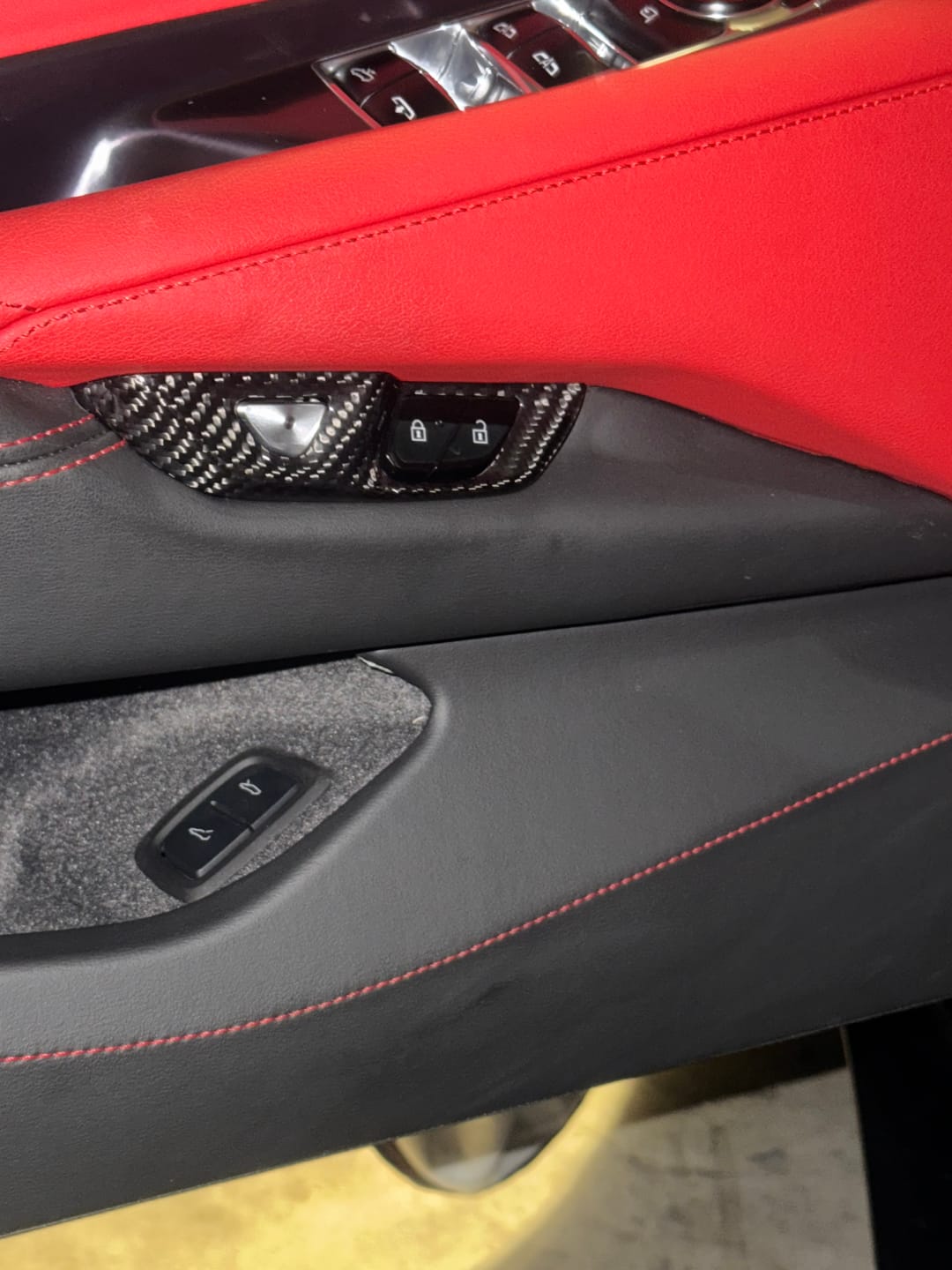 Customer photo review of Chevrolet Corvette C8 Door Control Button Cover