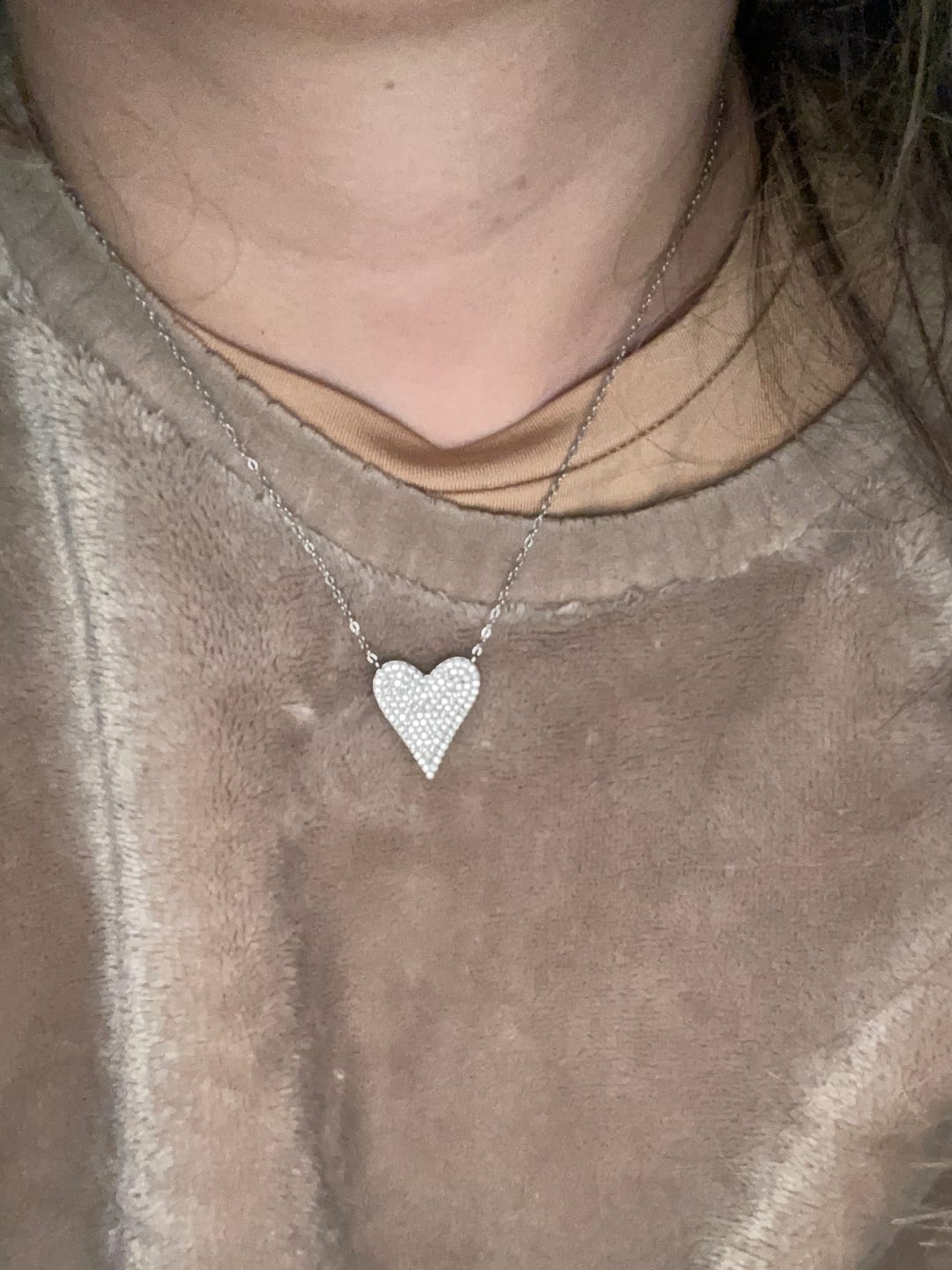 Customer photo review of Collana cuore