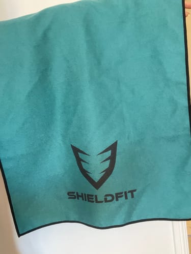 Customer photo review of Antibacterial Gym Towel: Bondi Blue