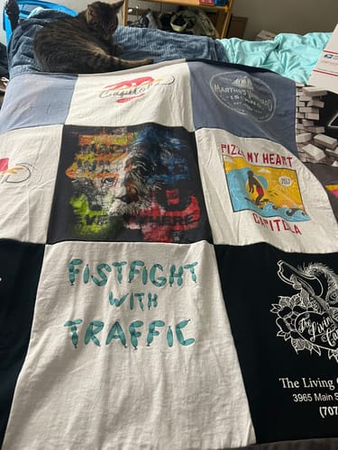 Customer photo review of Classic T-Shirt Blanket