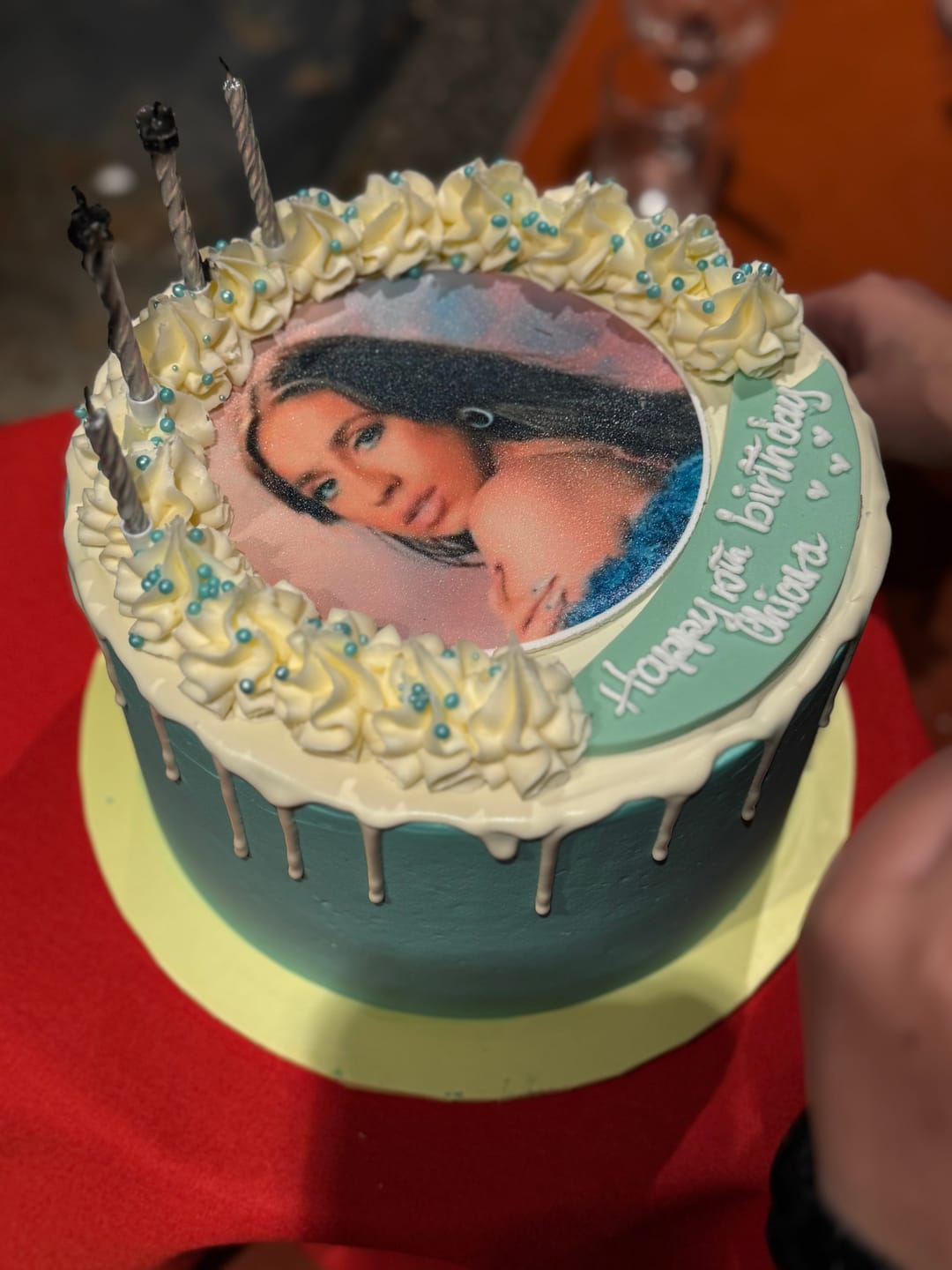 Customer photo review of Edible Image Photo Cake