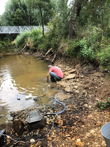 Customer photo review of Forward Classifying Gold Sluice Tray with perforated sheet