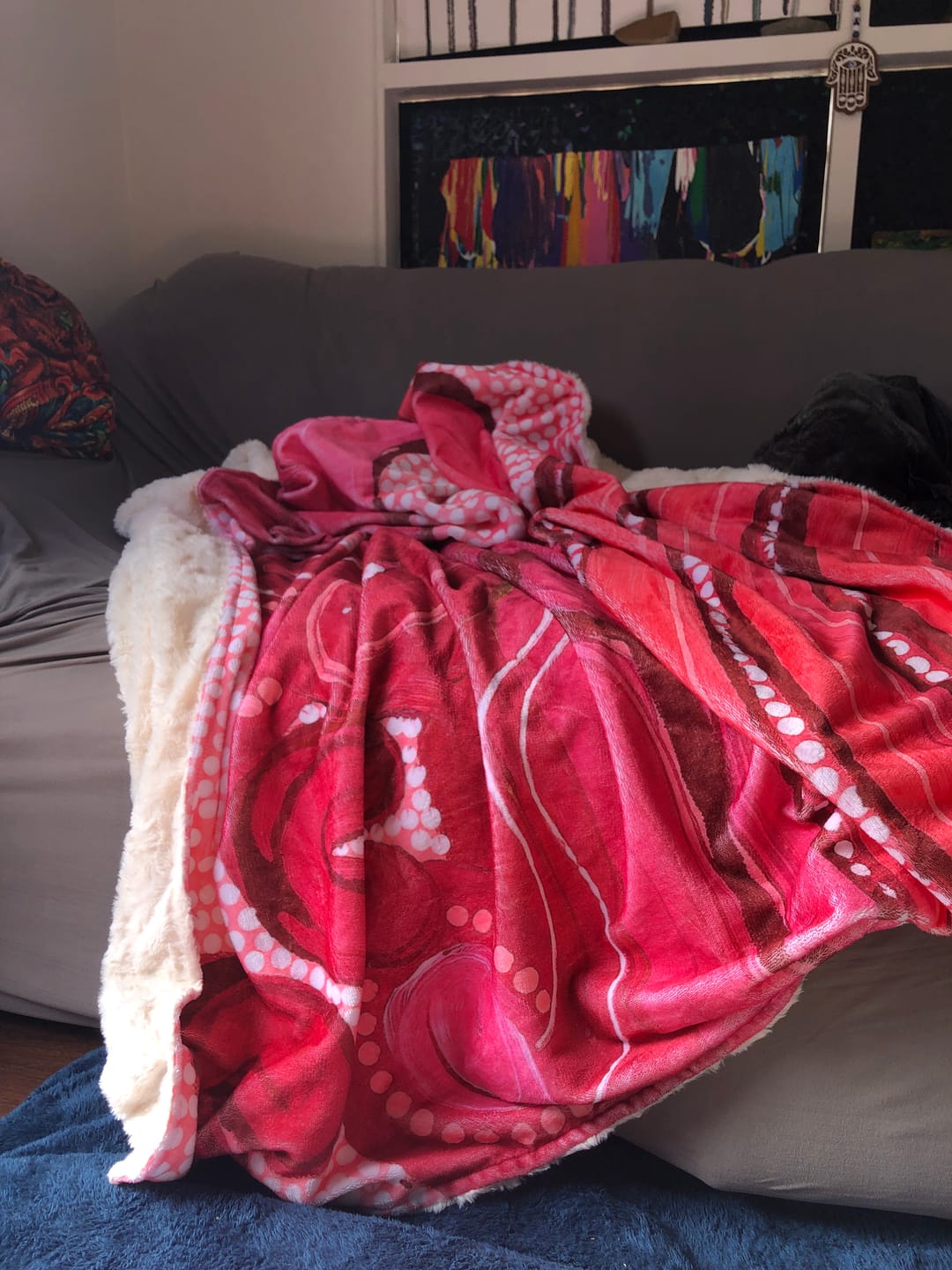 Customer photo review of Beyond Blood Splash Blanket™ X Yarli Creative