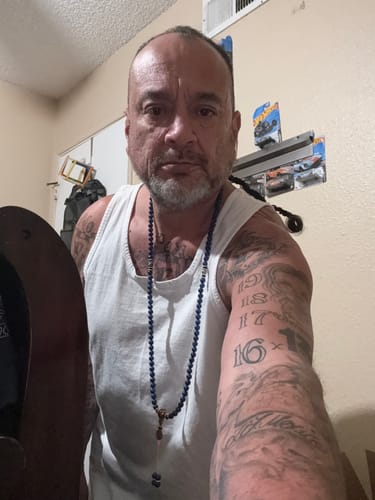 Customer photo review of Lapis Lazuli Third Eye Mala