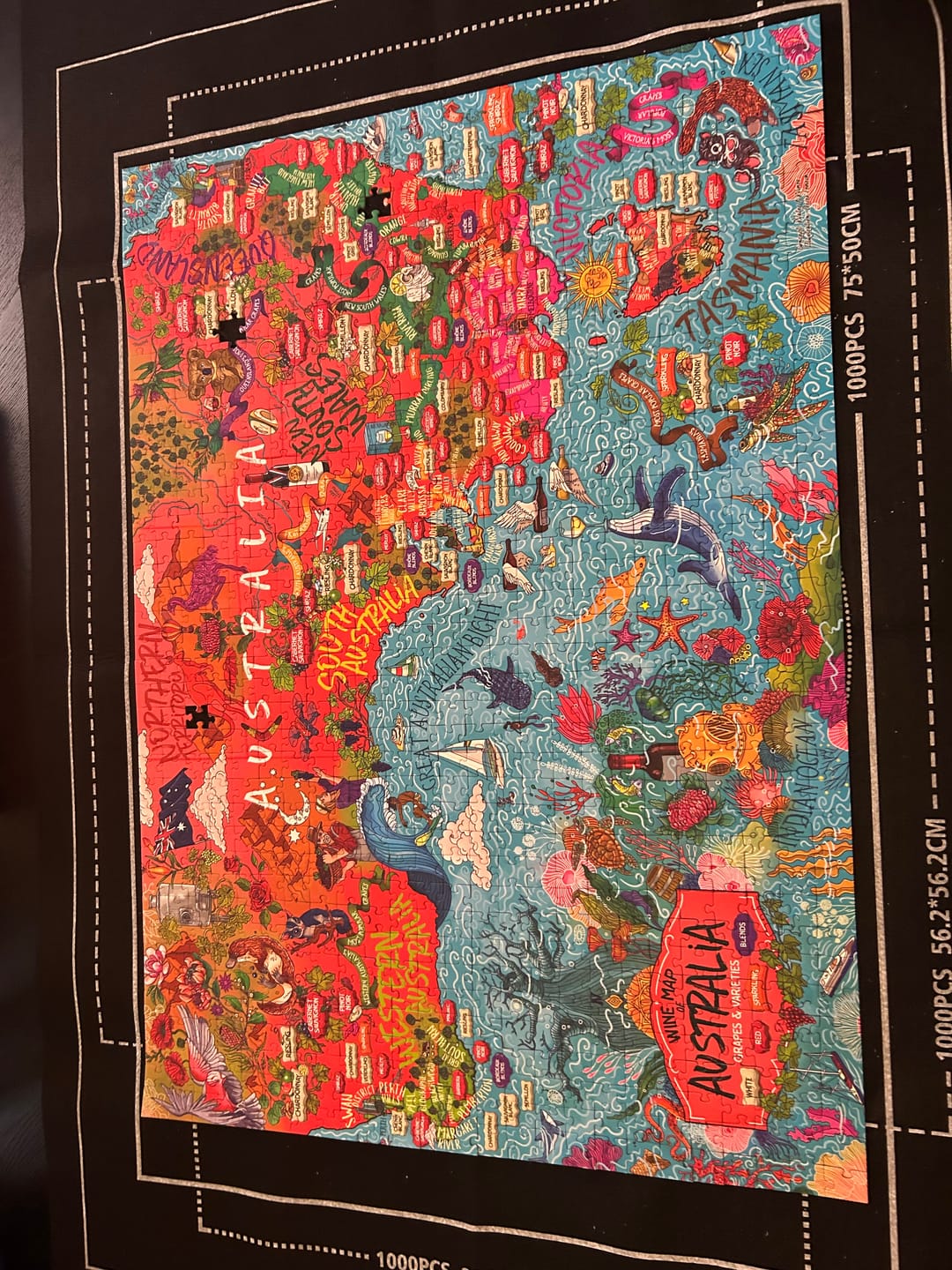 Customer photo review of Wine Puzzle - Australia