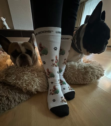 Nicole S. review of Personalisierte Socken mit deinem Haustier image 1 out of 1