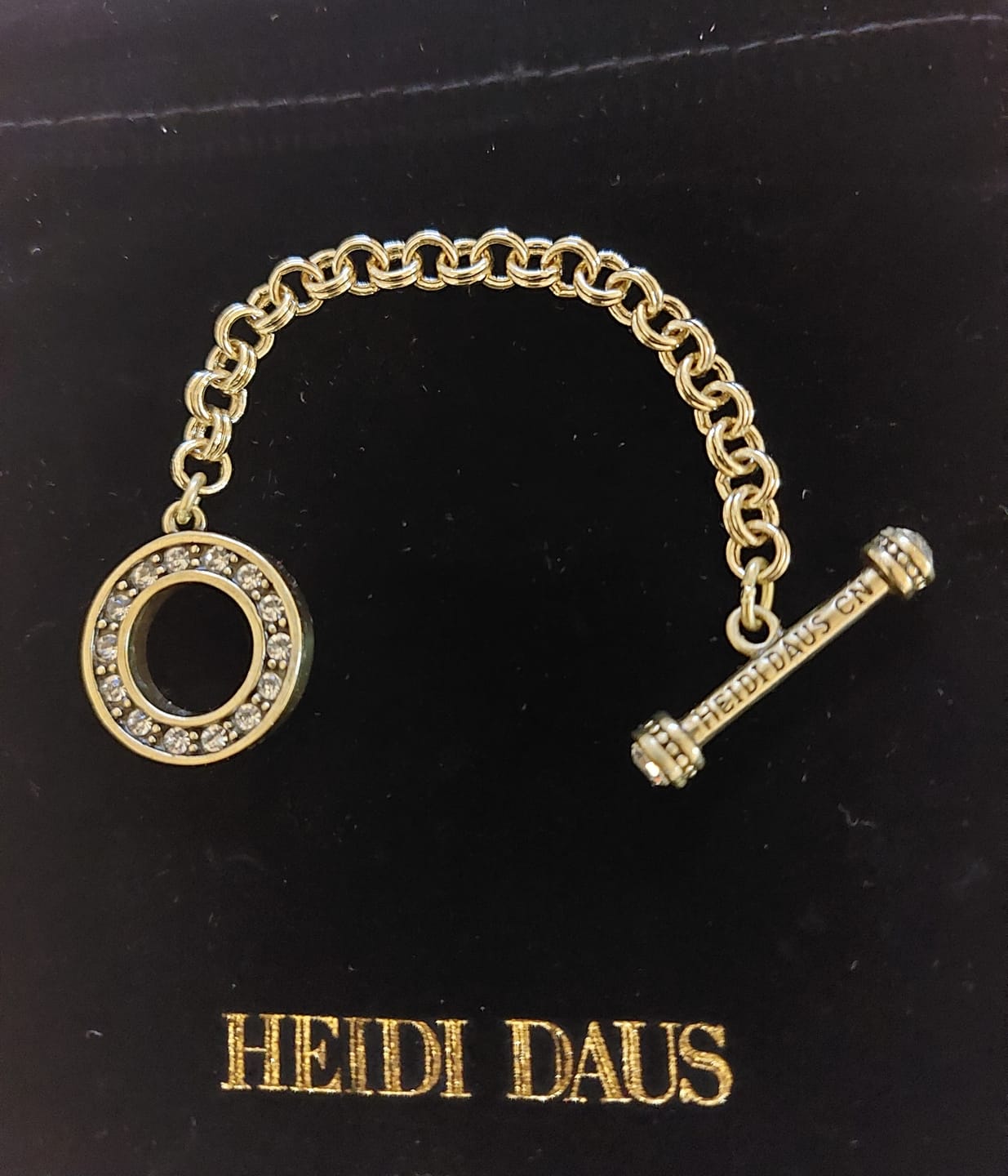 Customer photo review of Heidi Daus® "Extender Toggle" Necklace Toggle Extender