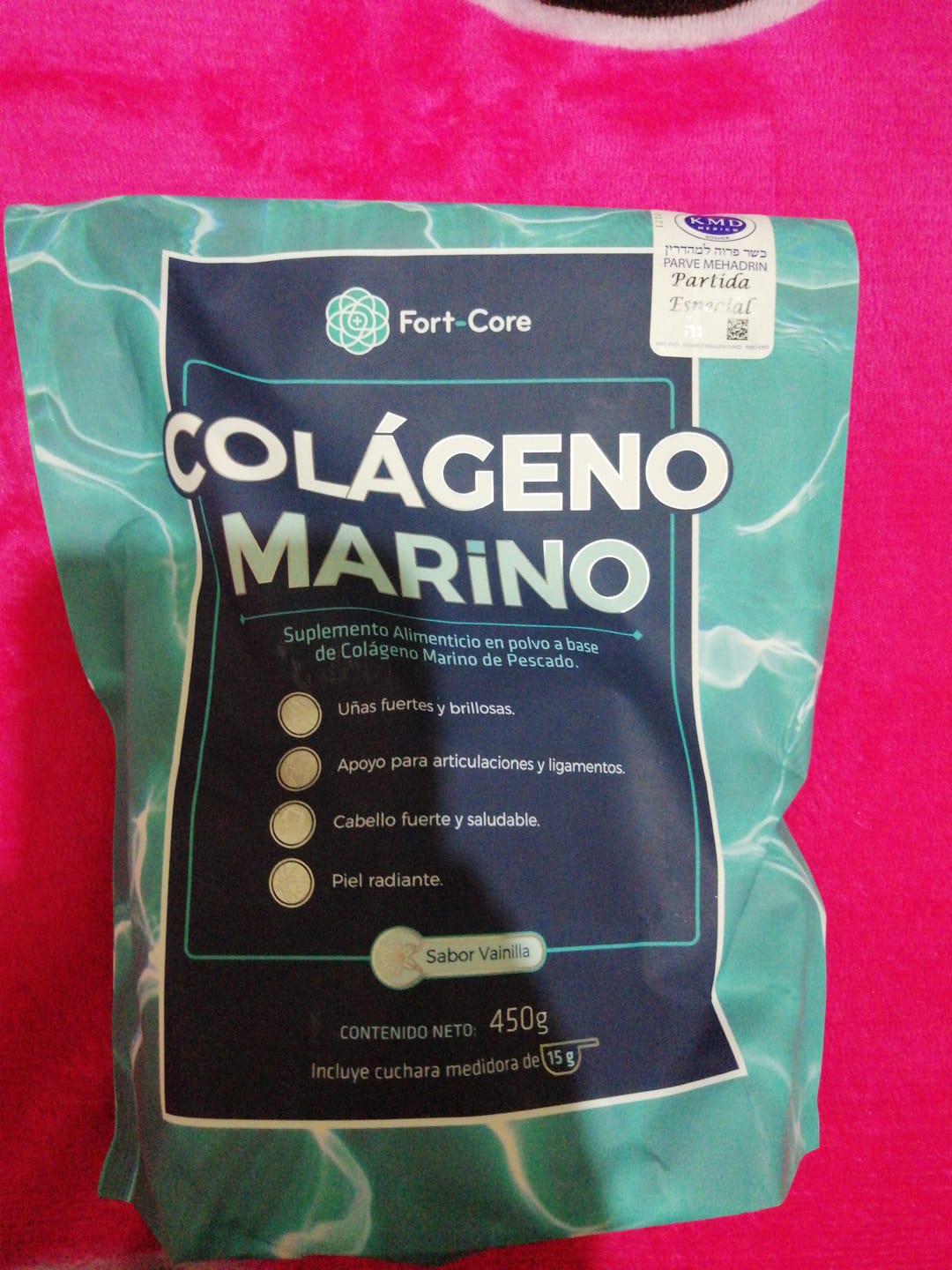 Customer photo review of Colágeno marino Fort Core