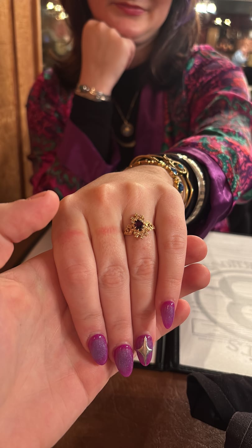 Customer photo review of Artifact 12: Big Lullaby Opal Diamond Ring