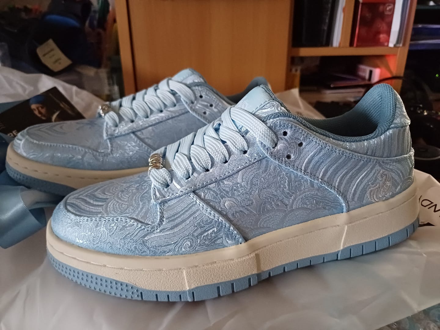 Customer photo review of Nihonga inspired Silk Sneakers