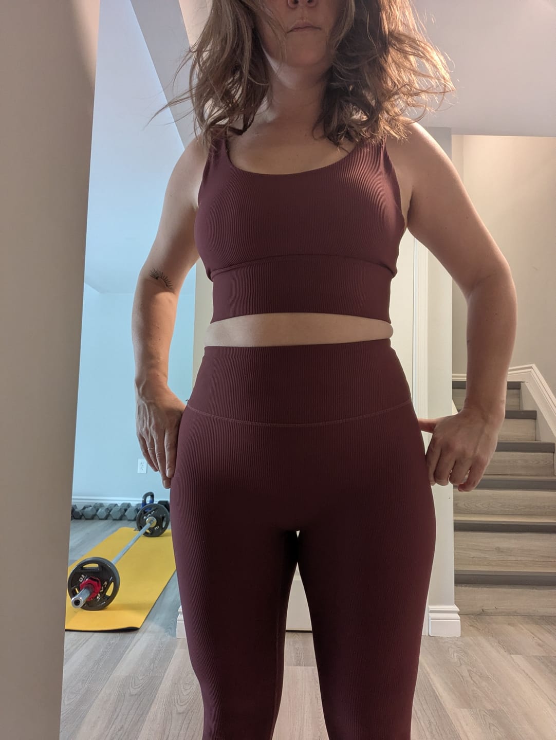 Customer photo review of Ribbed Sports Bra