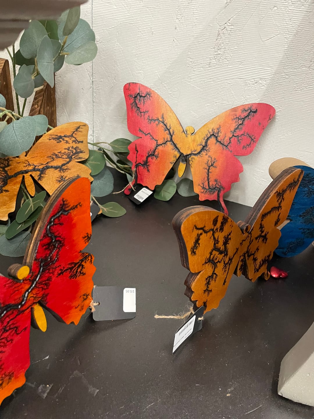 Customer photo review of Unfinished Wood Butterfly | Insect | Animal | Wildlife | Craft Cutout | up to 24" DIY 8" / 1/2"