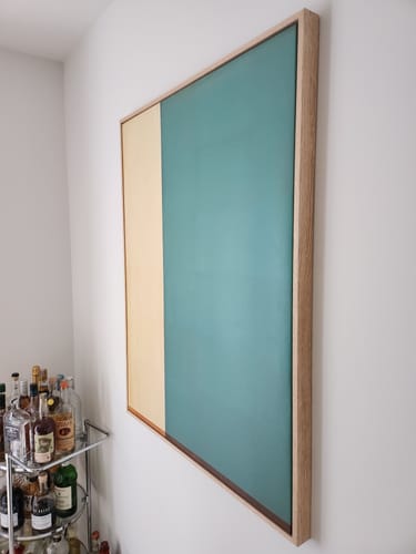 Customer photo review of Color Division Abstract Canvas Art