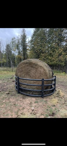 Customer photo review of Hay Chix® Large Bale Net - 6'