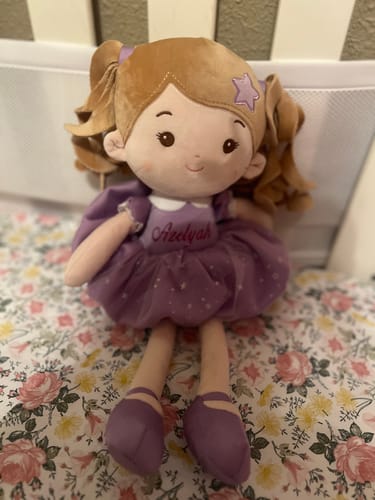 Customer photo review of Leyadoll Soft Plush Personalized Leya Doll, My First Baby Doll