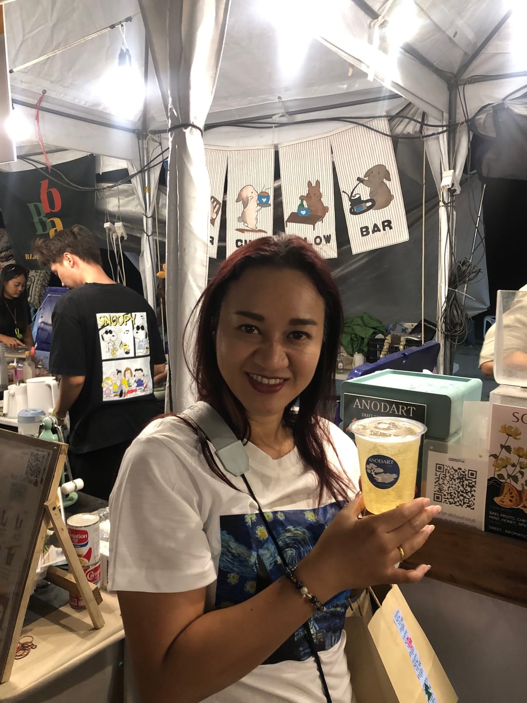 Customer photo review of Van Gogh The Starry Night T-shirt