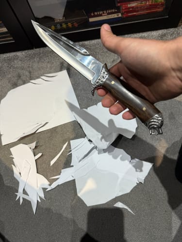 Customer photo review of Wolf's Head Hunting Knife