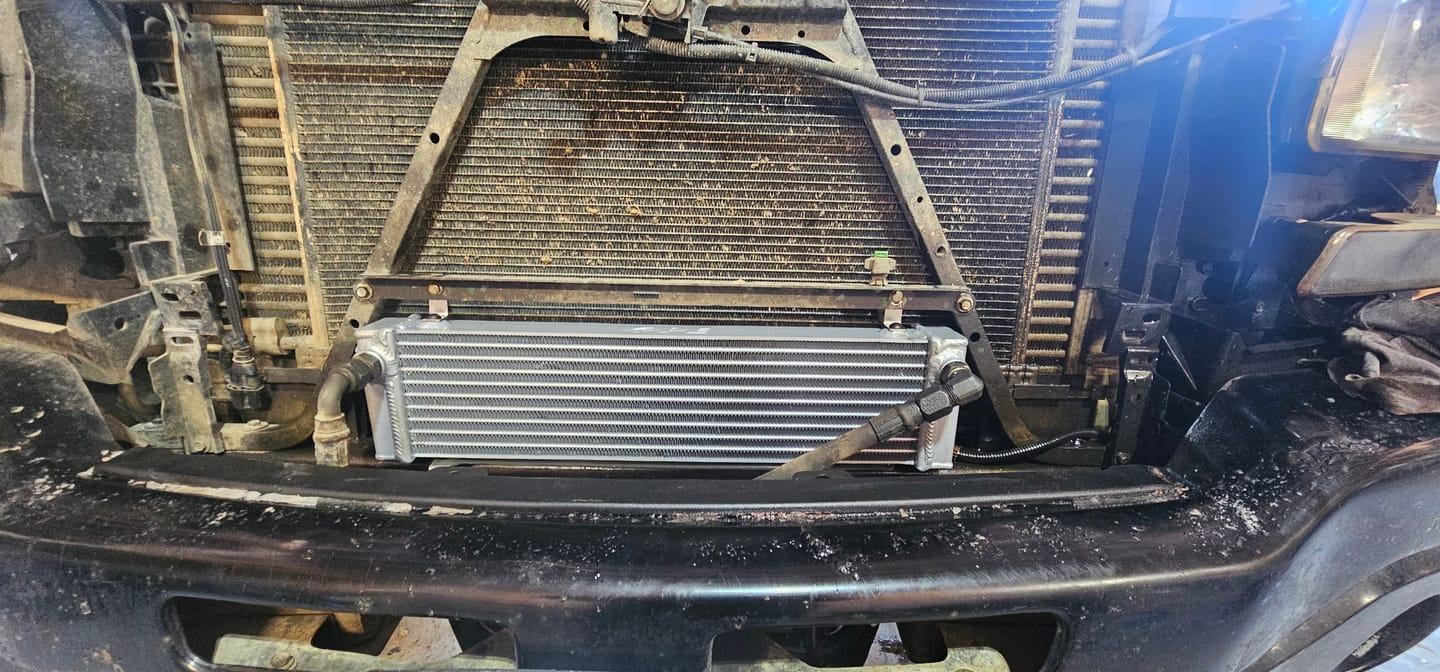 Customer photo review of 2006-2010 Duramax Performance Transmission Cooler (124062000)