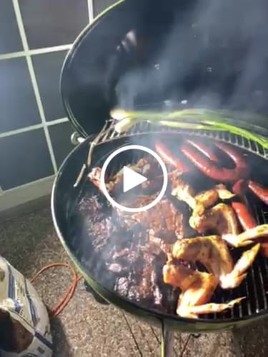 Customer video review of Master-Touch Charcoal Grill 22" - Spring Green