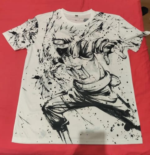 undefined review of MINISO Naruto T-Shirt – Men’s 3D Print Japanese Anime Casual Oversized Streetwear Tee image 1 out of 1
