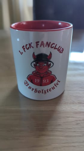 Customer photo review of TassenExpress - Becher Keramik Tasse mit Logo bedruckt 325ml Firmenlogo