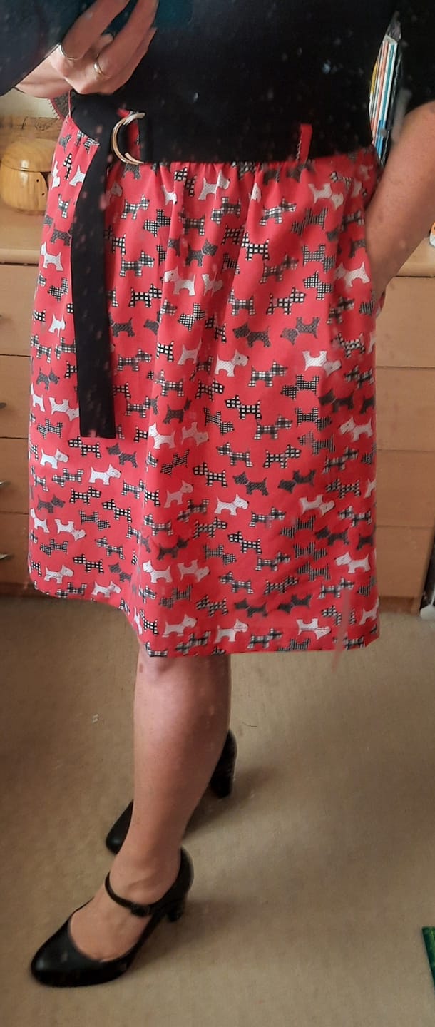 Customer photo review of Scotty Dog Polycotton Fabric