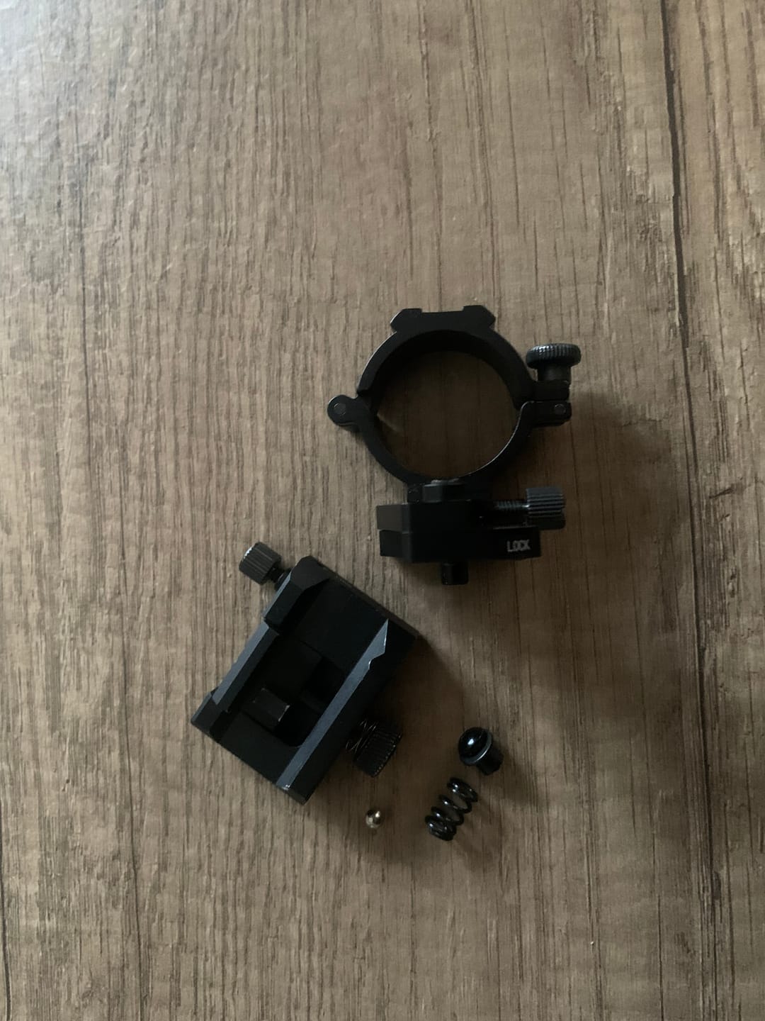 Customer photo review of Nightmaster Fully Adjustable Scope Mount Set  700002
