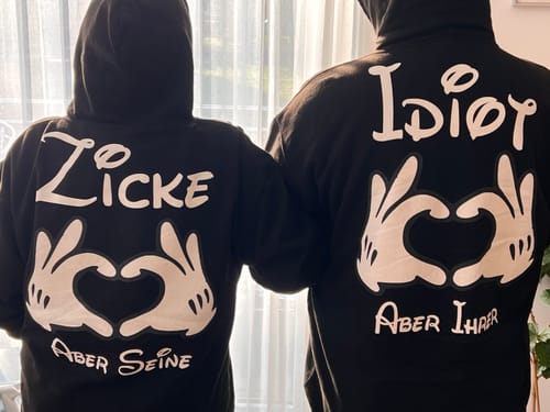 Customer photo review of Kuschel Idiot - Premium Hoodie Unisex